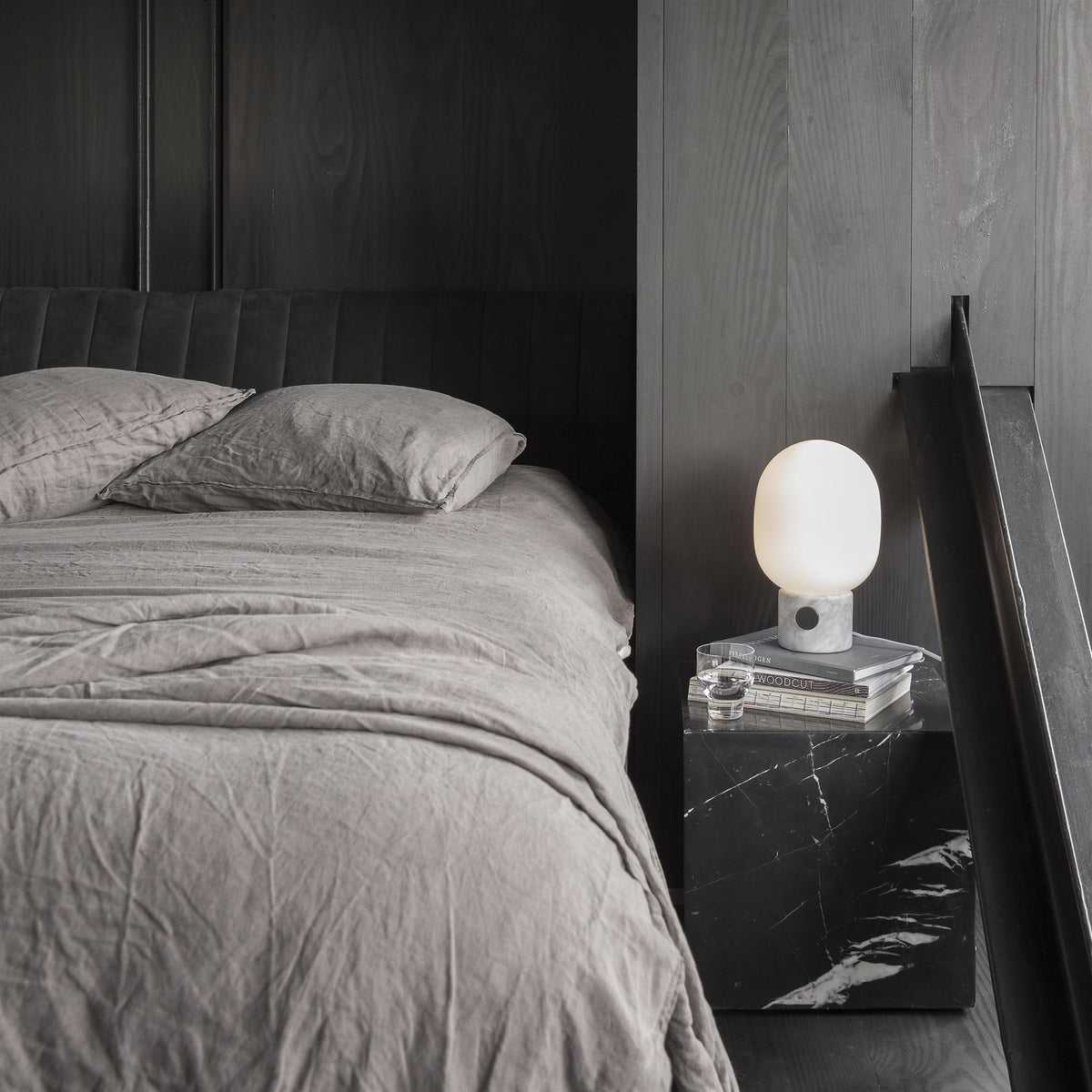 Mid-Century Marble Audio Table Lamp — AL-ST0153 — product view 2