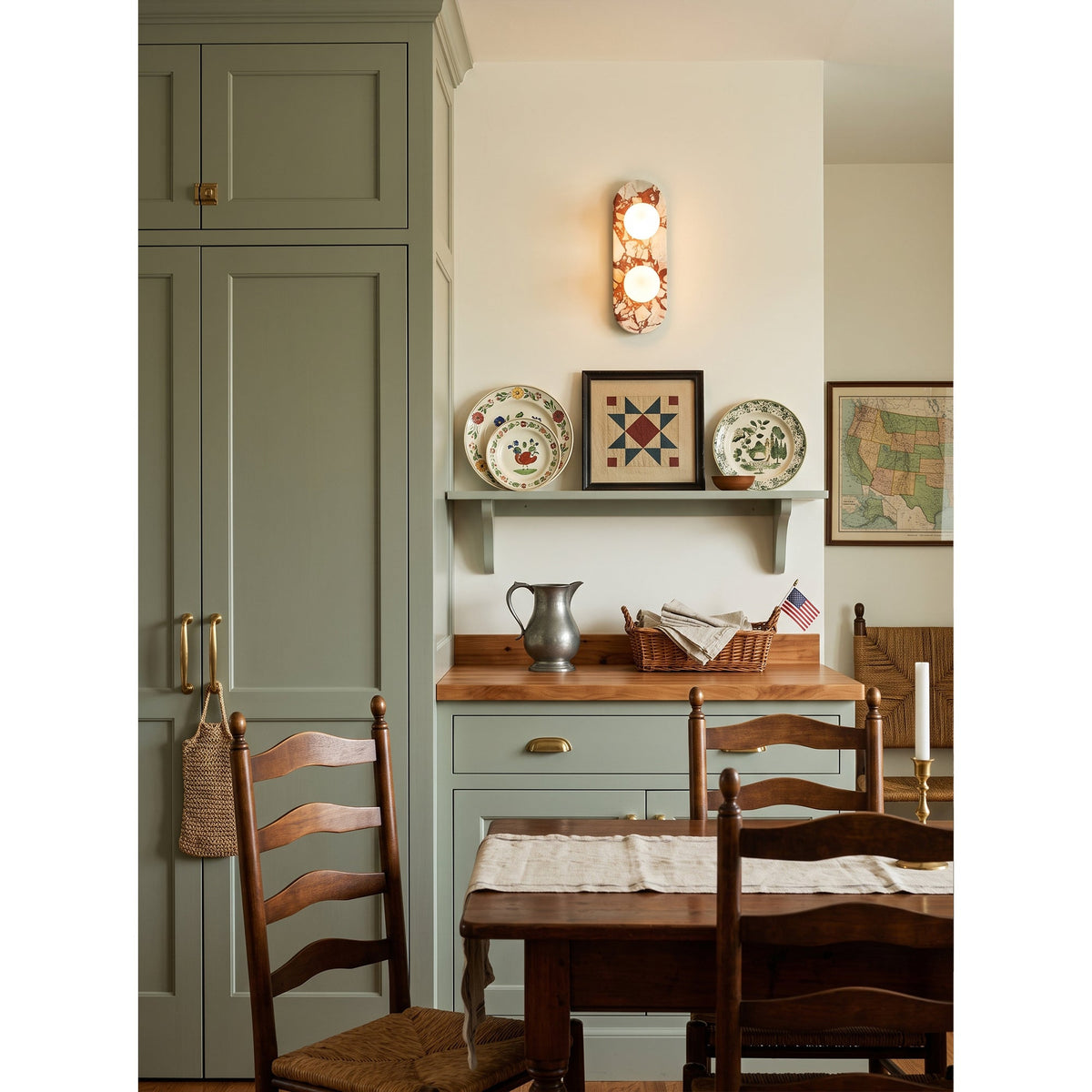 Gramercy Marble Globe Wall Sconce — AL-ST0157 — product view 2