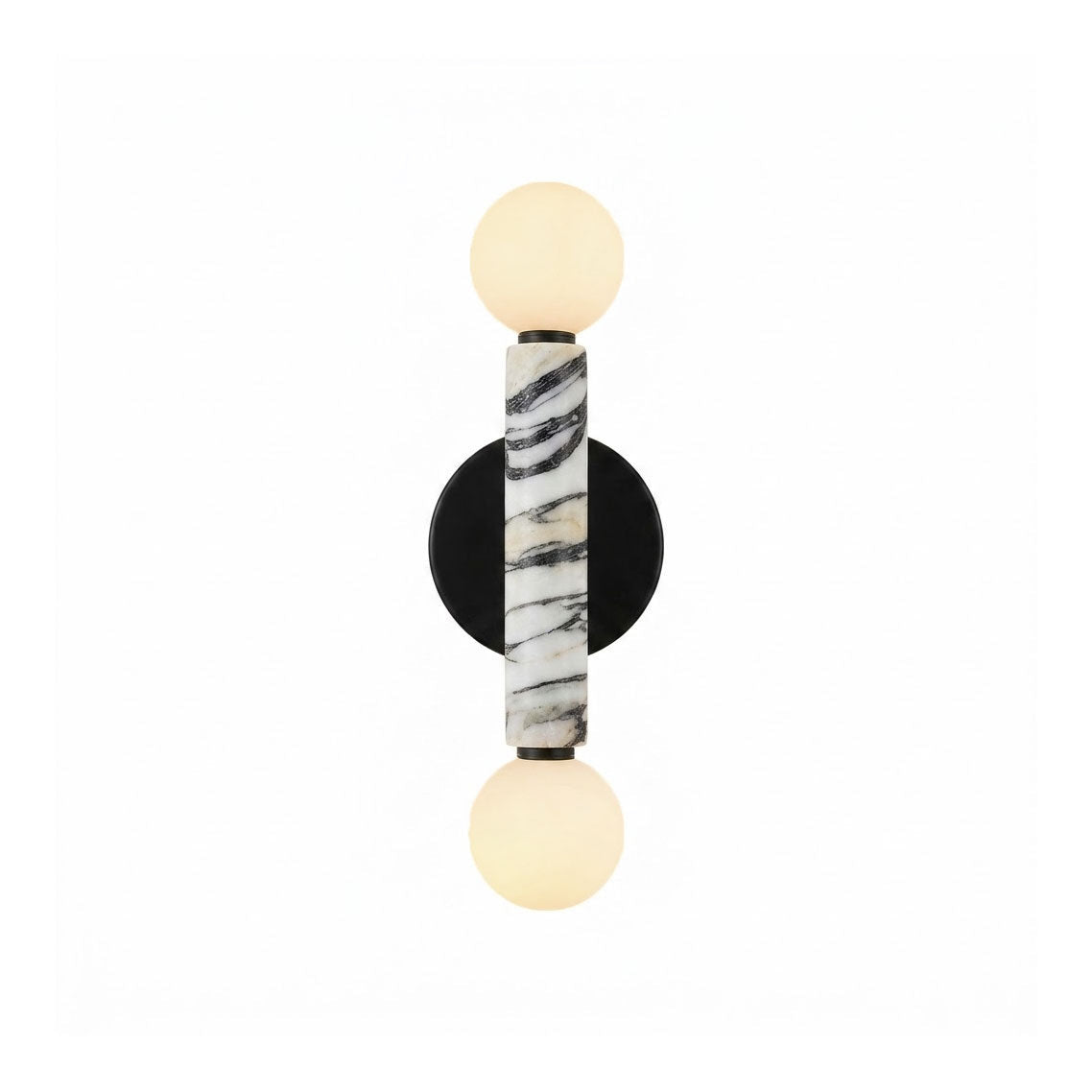 Darime Double Marble Globe Wall Sconce — AL-ST0169 — product view 4
