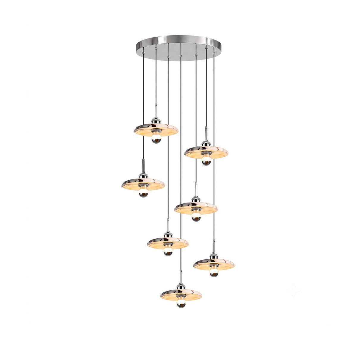 Zat Mid-Century Marble Cluster Chandelier — AL-ST0172 — product view 2