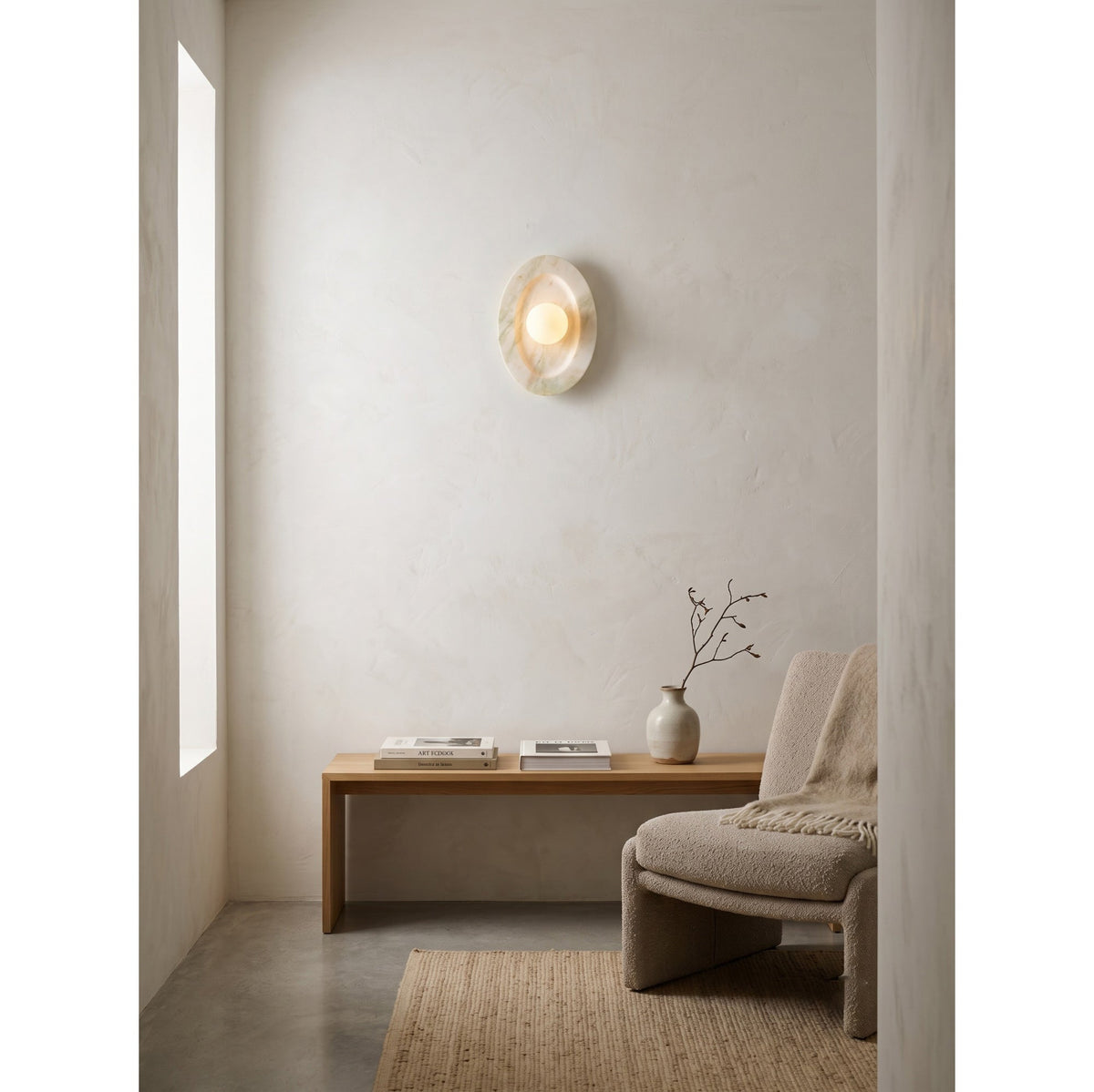 Tray Organic Modern Marble Wall Sconce — AL-ST0176 — product view 3