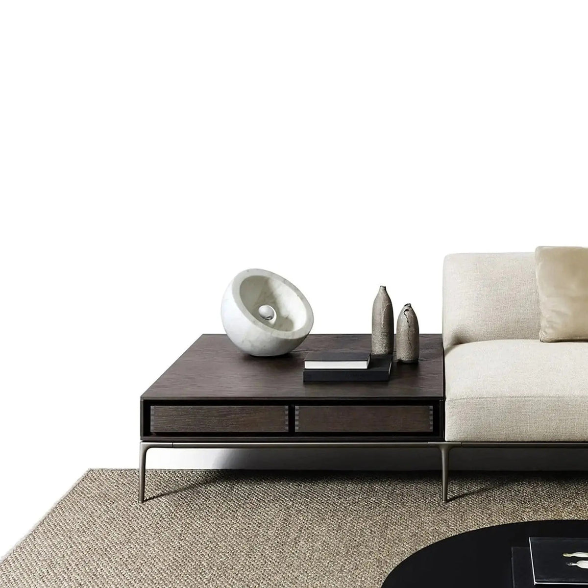 Tsuki Organic Modern Marble Table Lamp — AL-ST0179 — product view 2