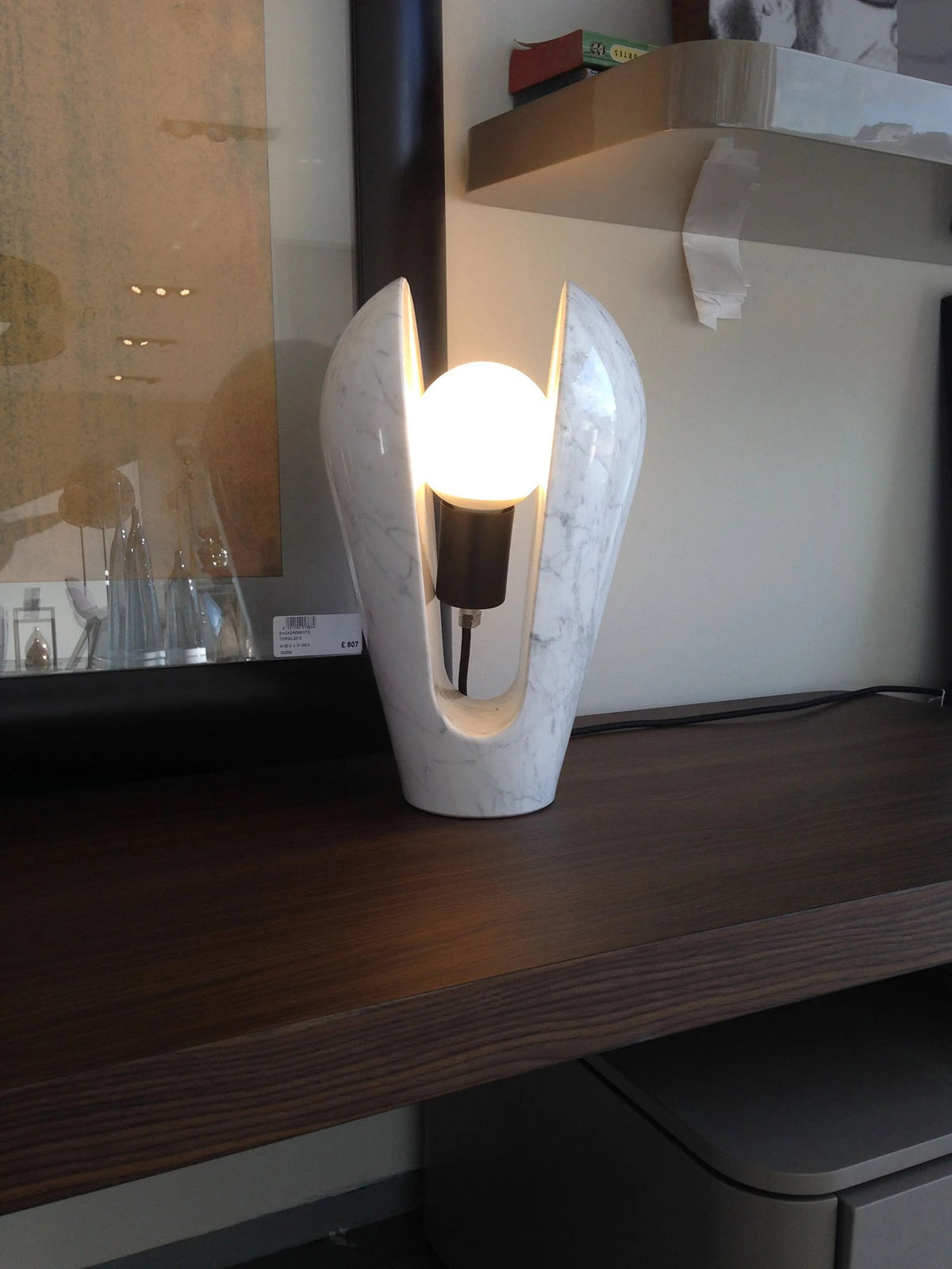 Victoire Art Deco Marble Table Lamp — AL-ST0184 — product view 2