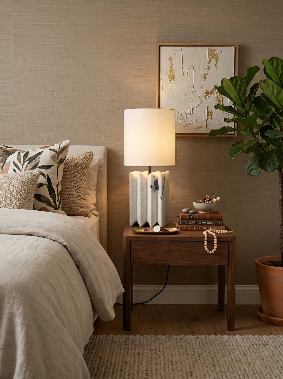 Jman Minimalist Marble Table Lamp — AL-ST0185 — product view 1