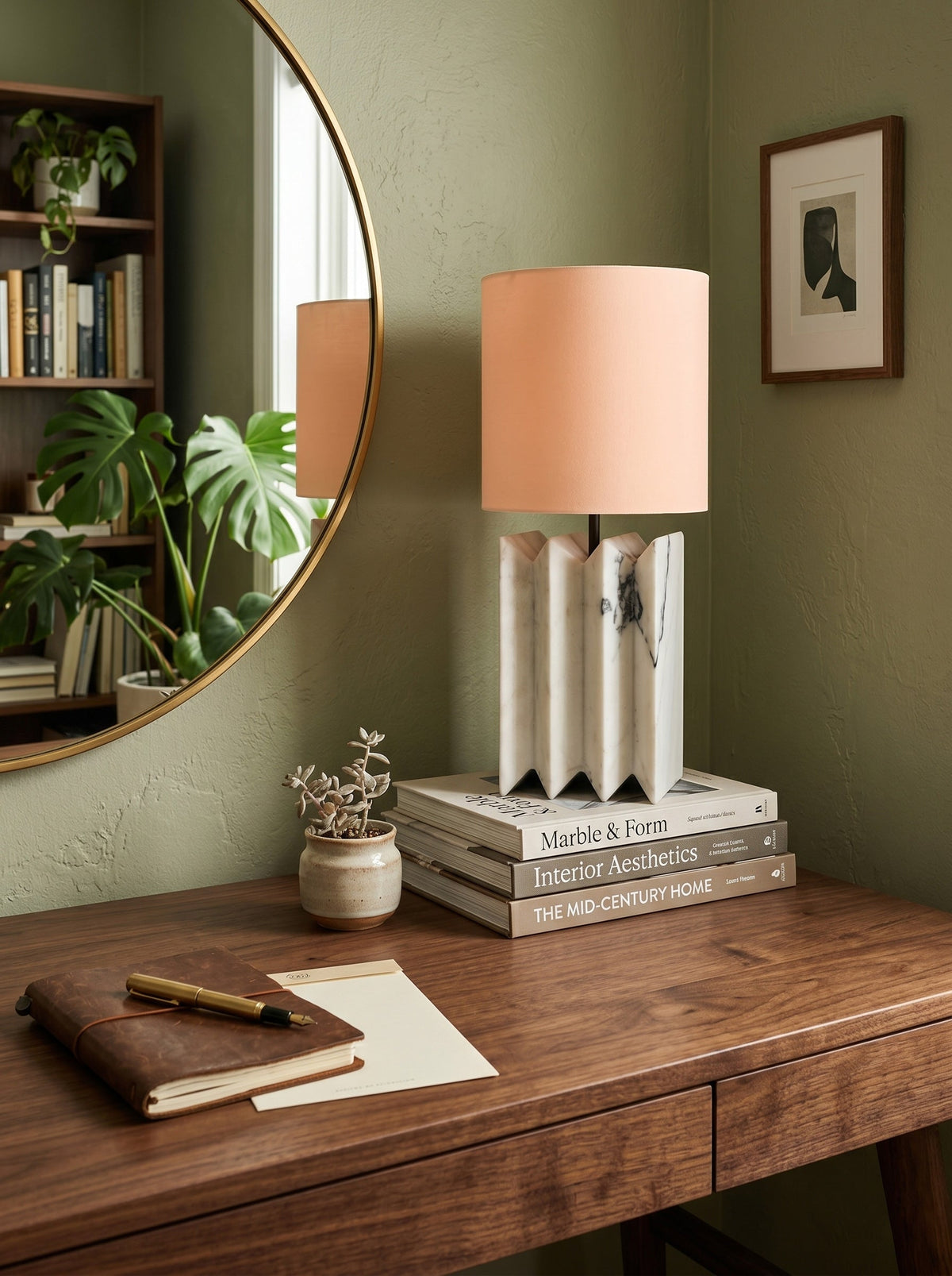 Jman Minimalist Marble Table Lamp — AL-ST0185 — product view 3