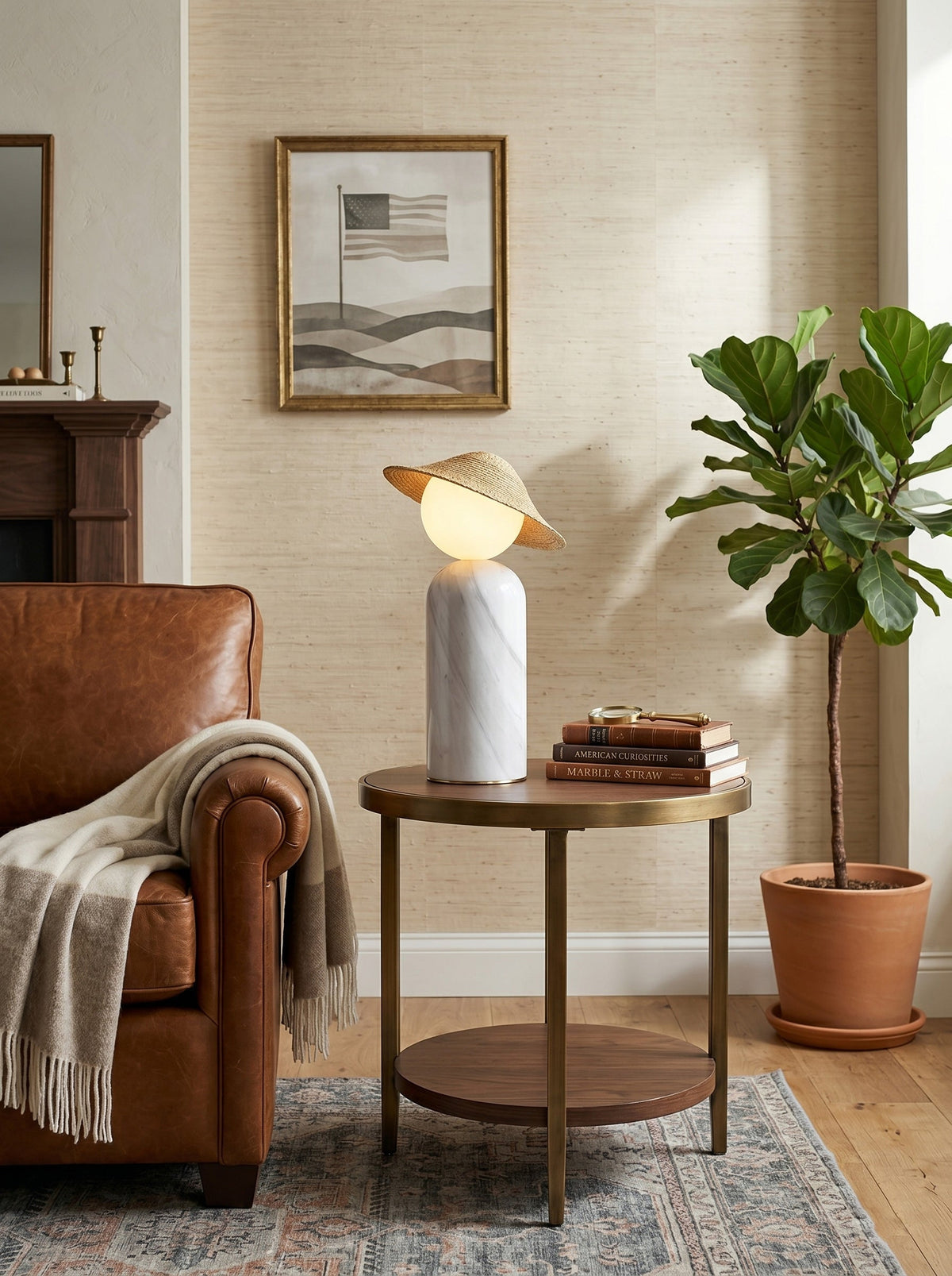 Theros Marble Globe Table Lamp — AL-ST0187 — product view 1