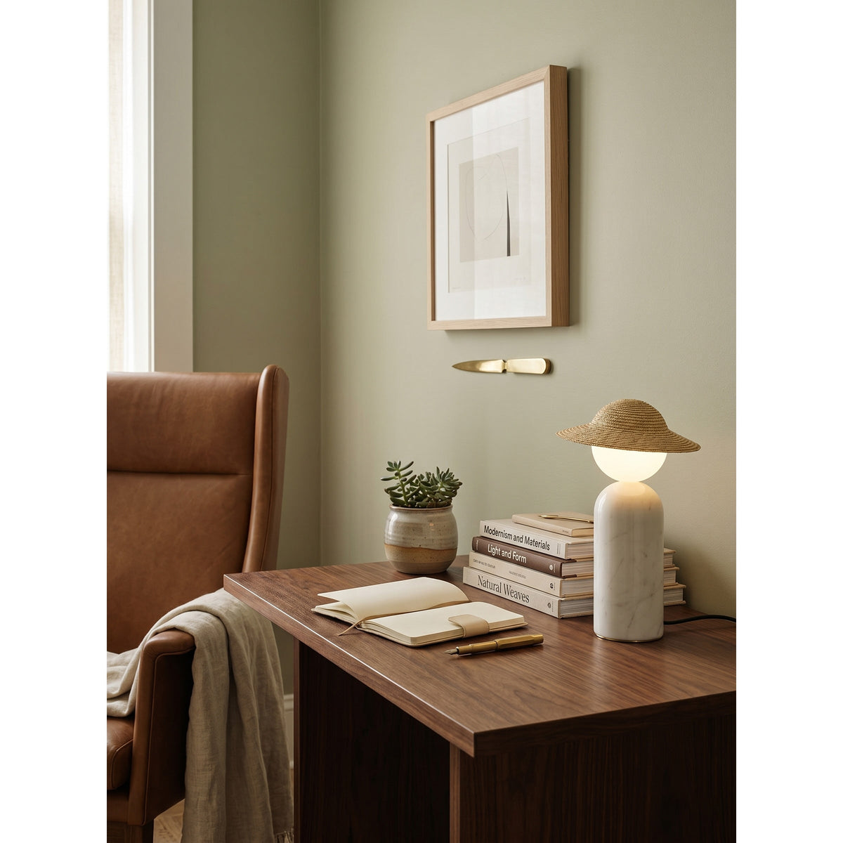 Theros Marble Globe Table Lamp — AL-ST0187 — product view 3