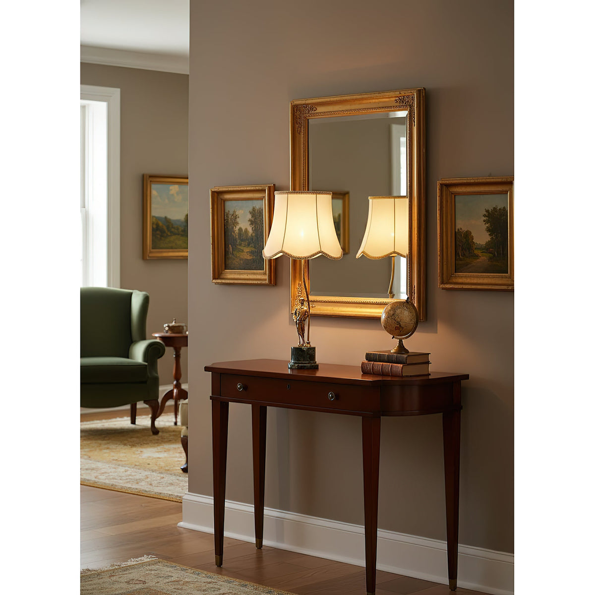 Ellie Brass Table Lamp with Marble Base — AL-ST0195 — product view 3