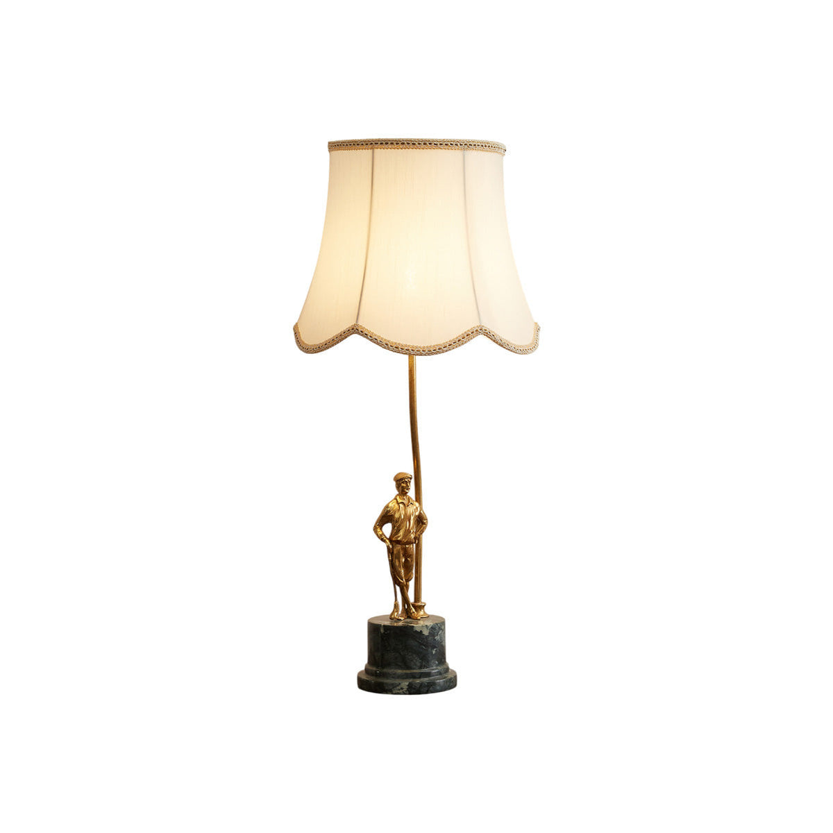 Ellie Brass Table Lamp with Marble Base — AL-ST0195 — product view 4