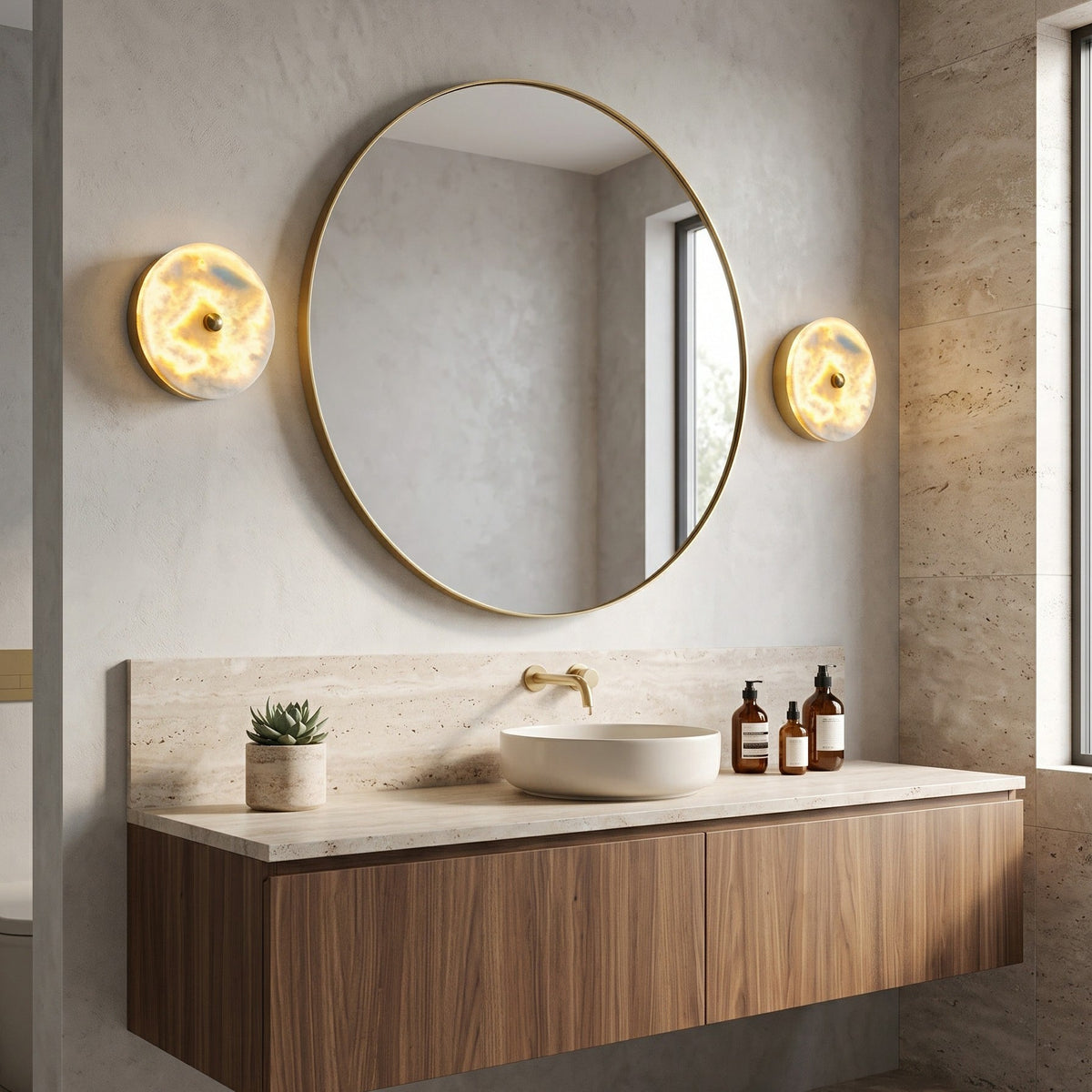 Beran Marble LED Wall Sconce — AL-ST0197 — product view 2