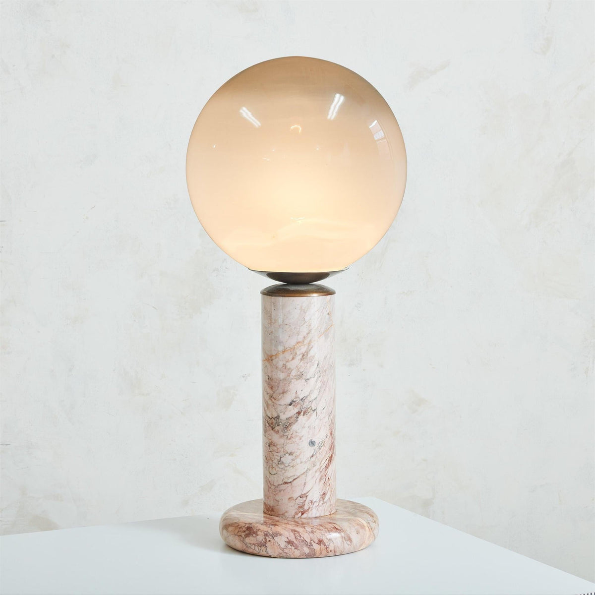 Lilly Pink Marble Traditional Table Lamp — AL-ST0200 — product view 2