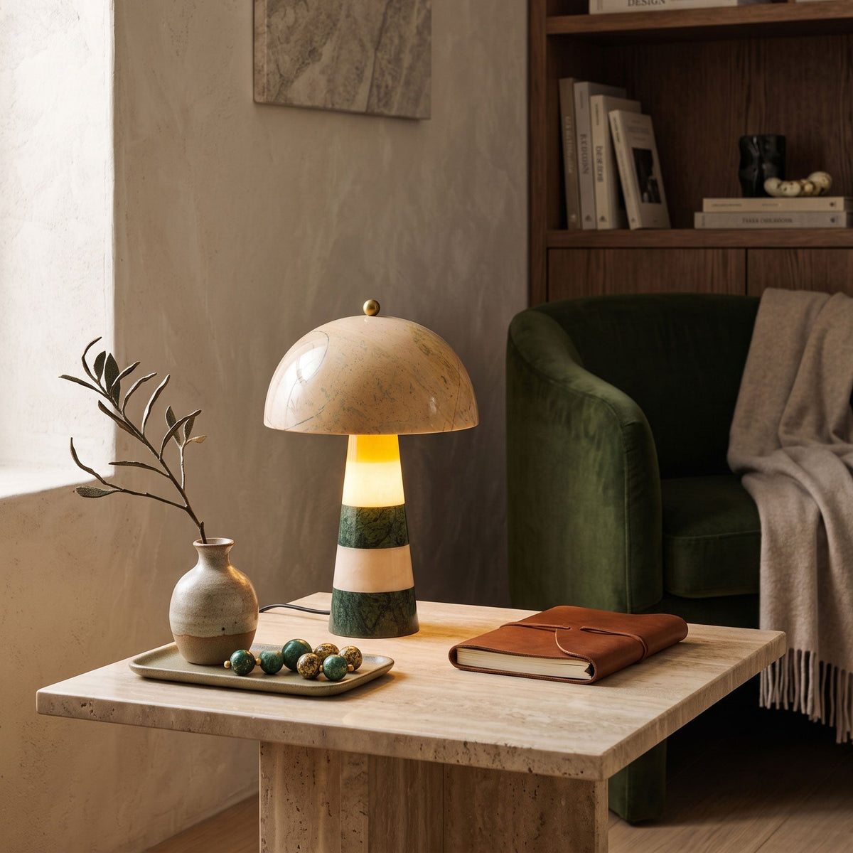 Hed Art Deco Marble Table Lamp — AL-ST0205 — product view 1