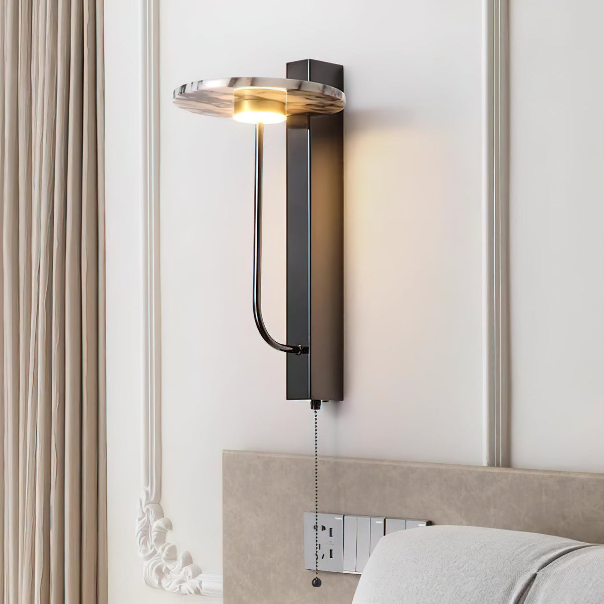 Aloa Marble LED Wall Sconce — AL-ST0209 — product view 2