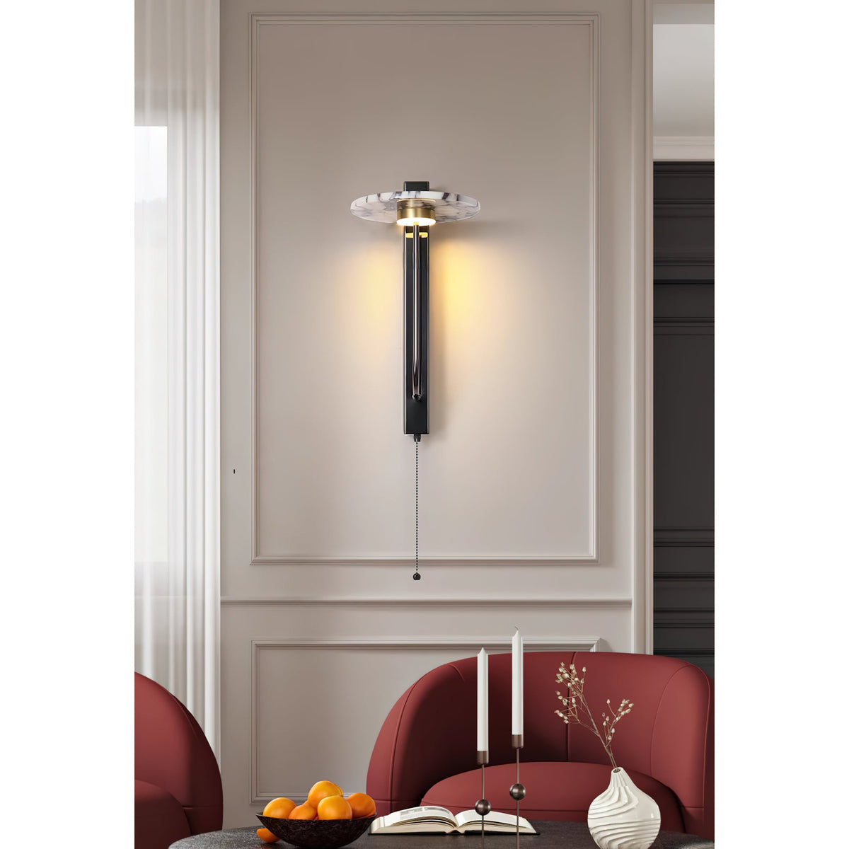 Aloa Marble LED Wall Sconce — AL-ST0209 — product view 3