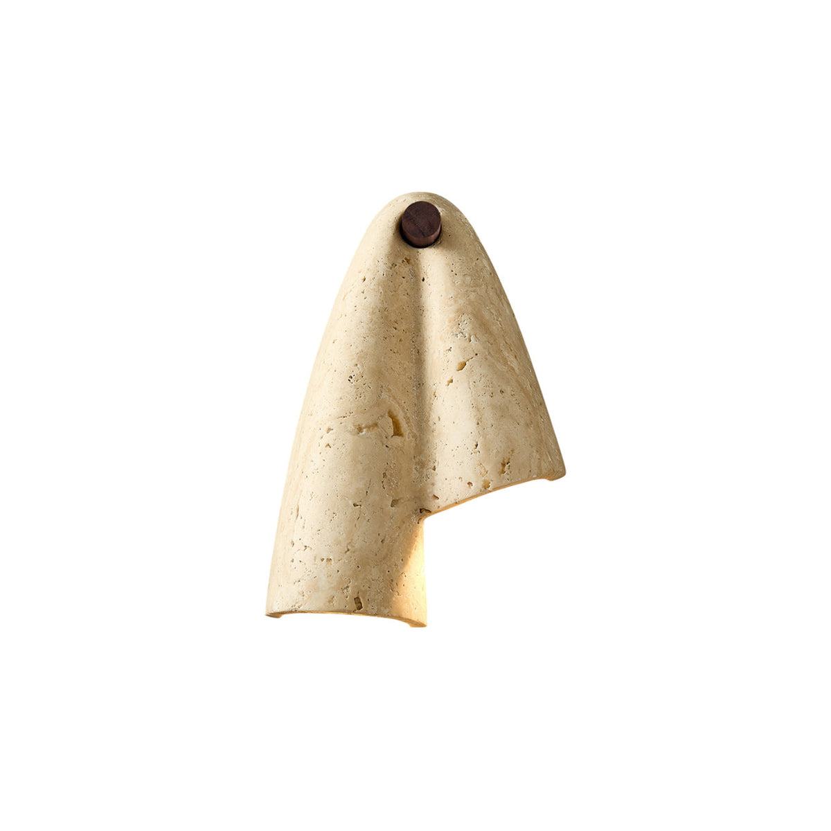 Pearlmont Japandi Travertine Wall Sconce — AL-ST0210 — product view 4