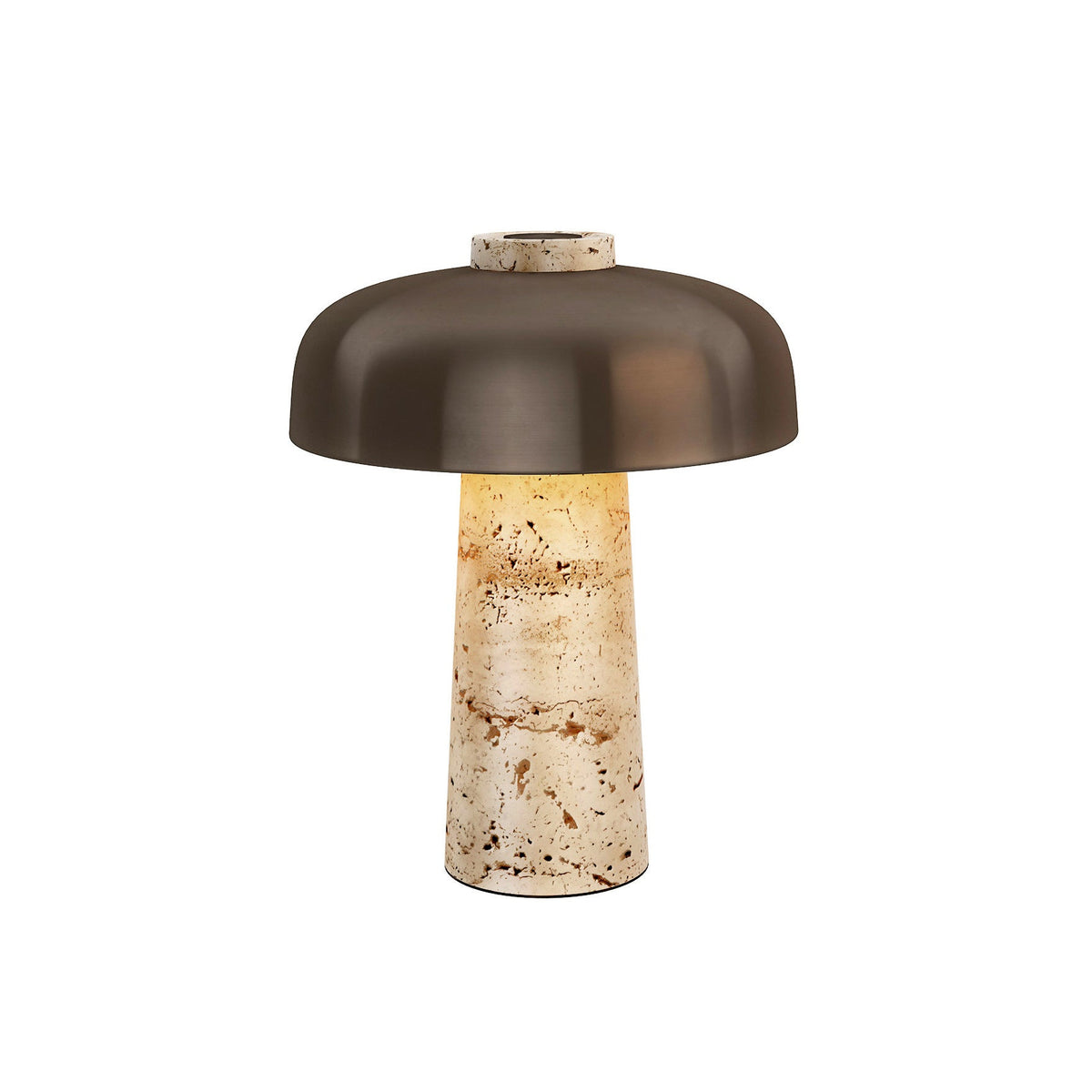 Carla Japandi Travertine Table Lamp — AL-ST0220 — product view 4