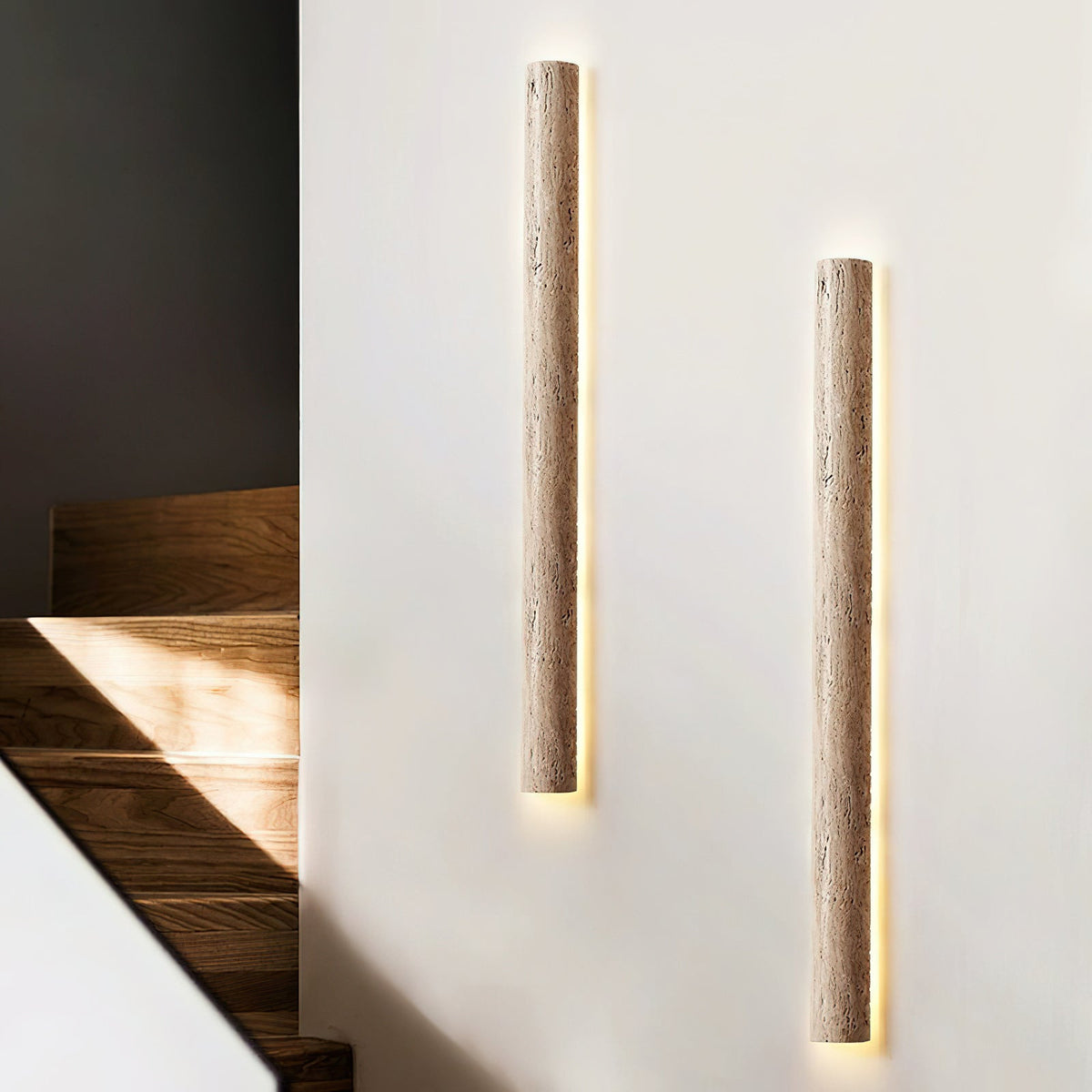 Stein Lange Travertine LED Wall Sconce — AL-ST0221 — product view 1