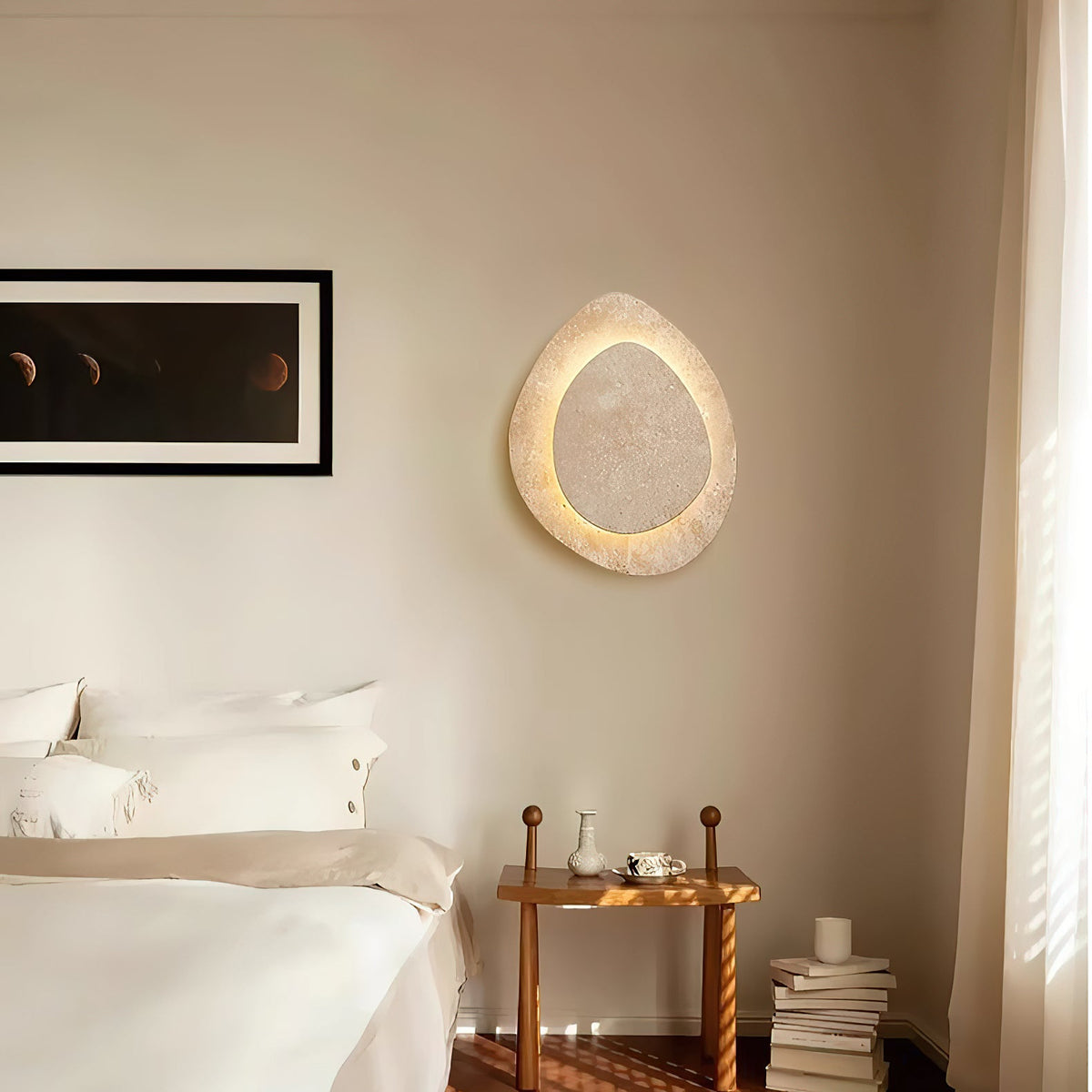 Alice Travertine LED Wall Sconce — AL-ST0229 — product view 1