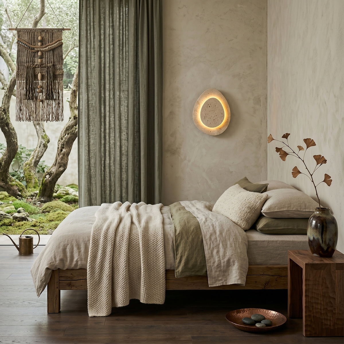 Alice Travertine LED Wall Sconce — AL-ST0229 — product view 3