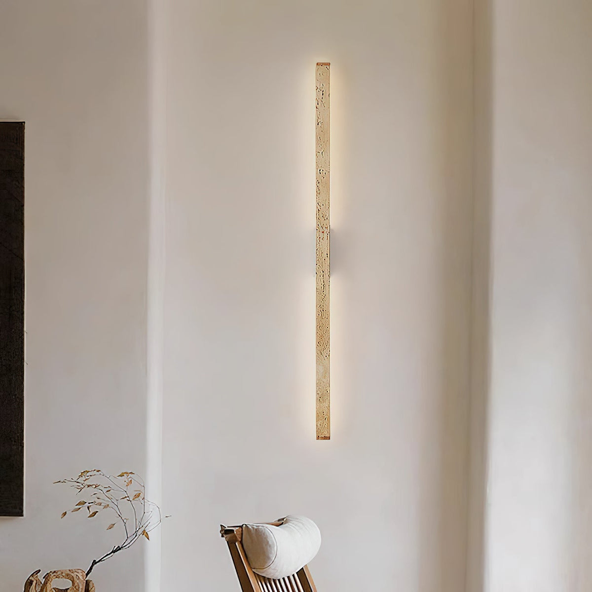 Prometheus Travertine LED Wall Sconce — AL-ST0230 — product view 2