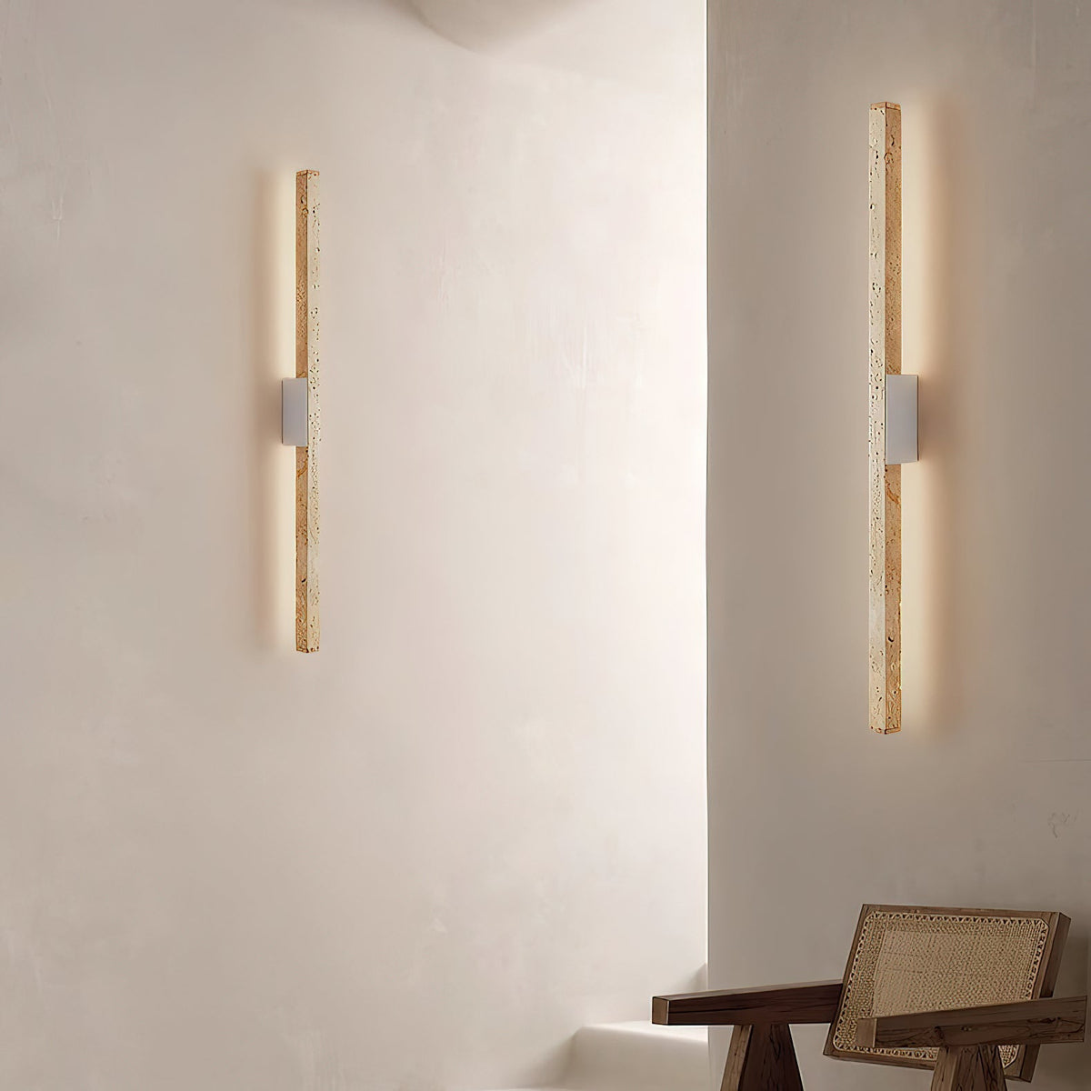 Prometheus Travertine LED Wall Sconce — AL-ST0230 — product view 3