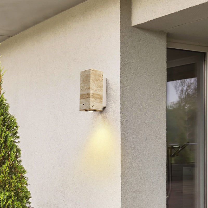 Marec Travertine Wall Sconce — AL-ST0237 — product view 2