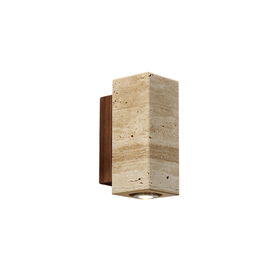 Marec Travertine Wall Sconce — AL-ST0237 — product view 3