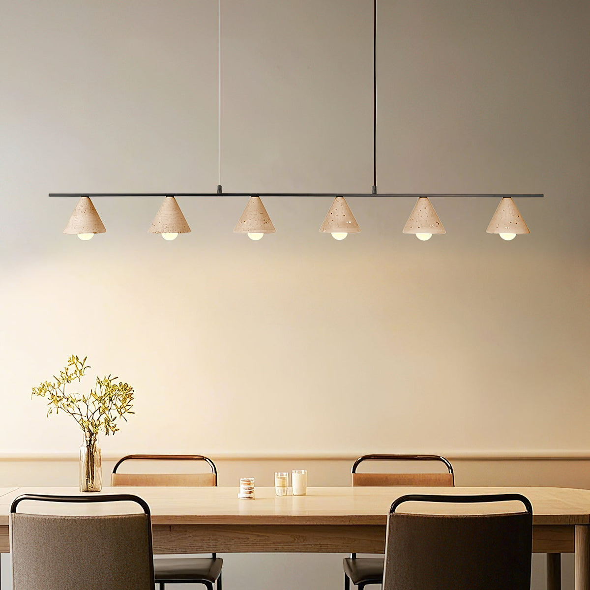 Aldex Travertine Pendant Light — AL-ST0240 — product view 1