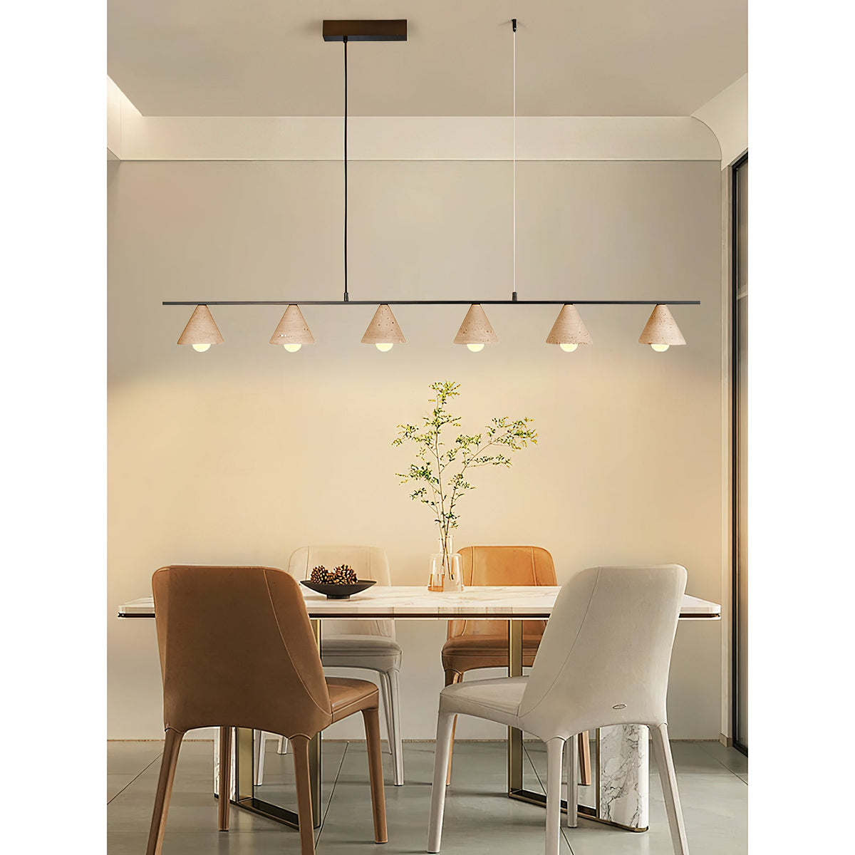 Aldex Travertine Pendant Light — AL-ST0240 — product view 2
