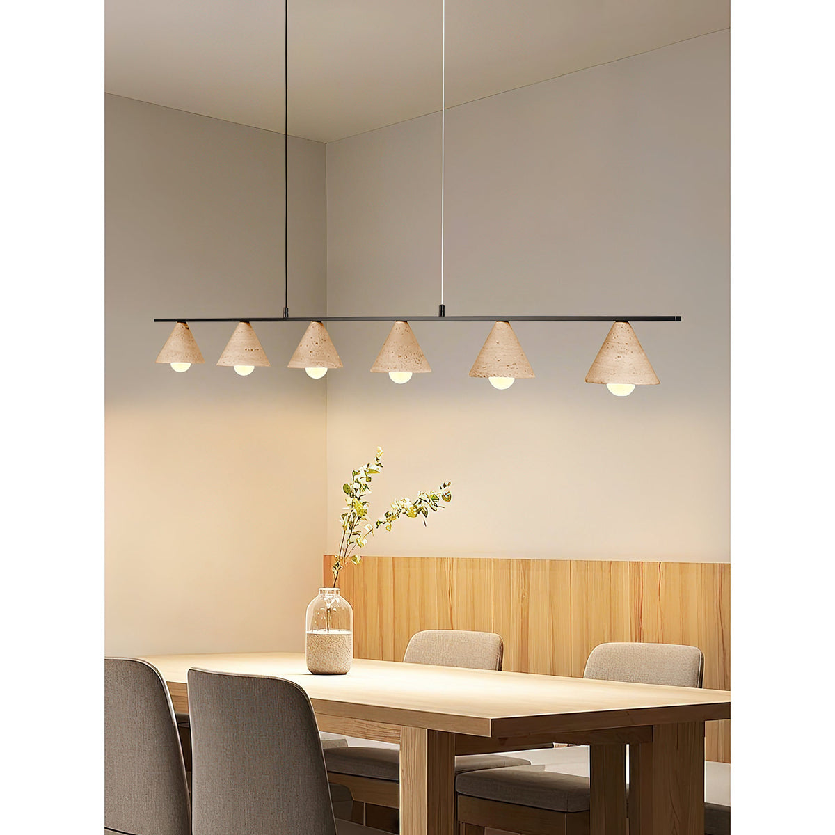 Aldex Travertine Pendant Light — AL-ST0240 — product view 3
