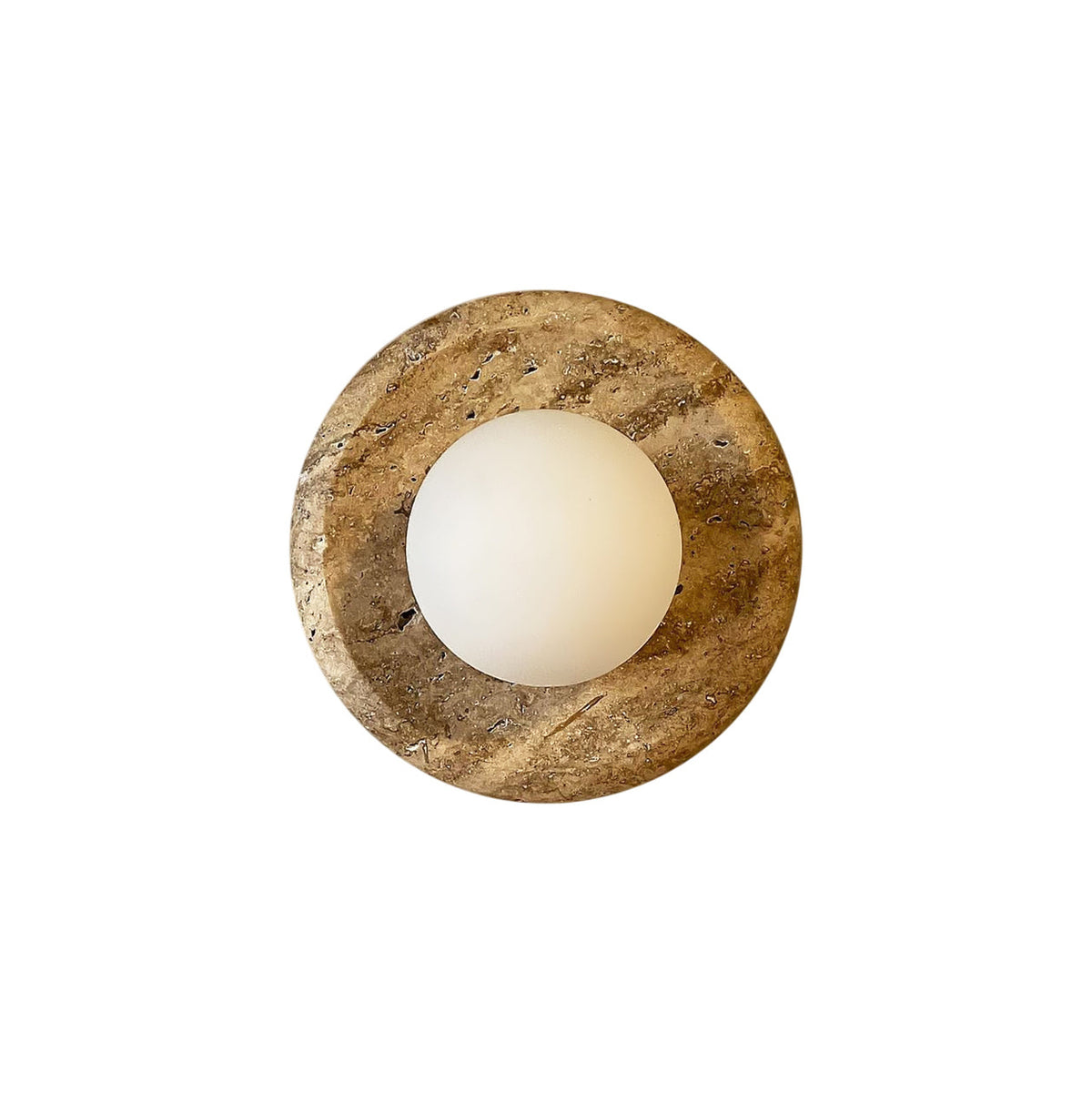 Apricity Japandi Travertine Wall Sconce — AL-ST0241 — product view 4