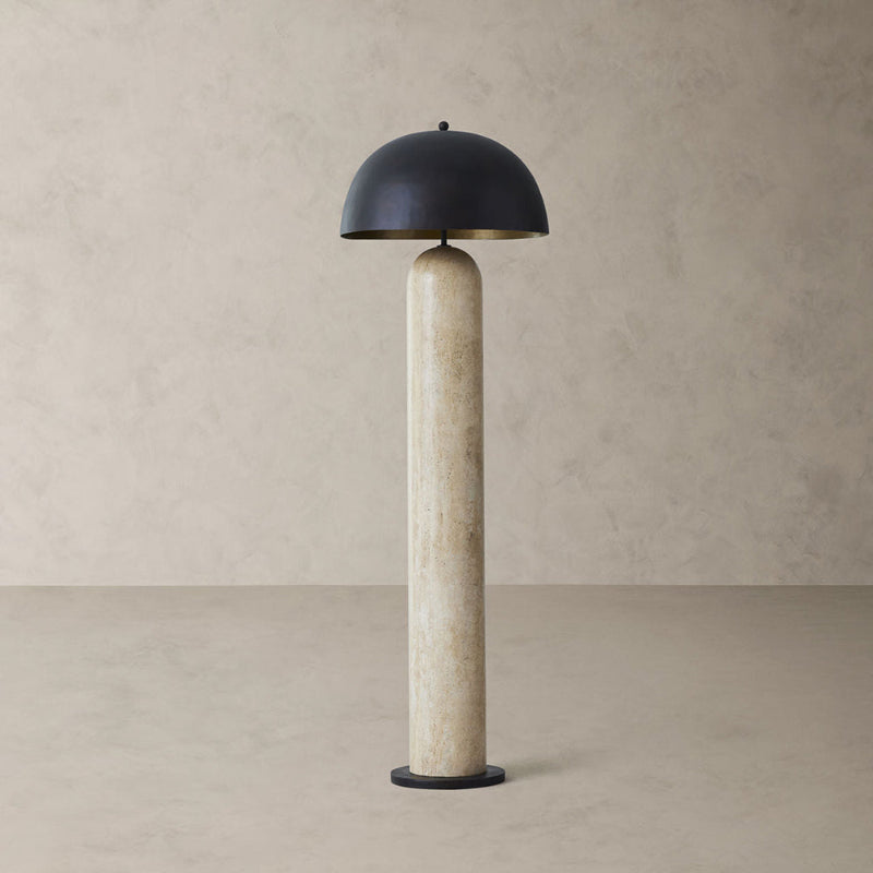 Portia Travertine Floor Lamp — AL-ST0243 — product view 3