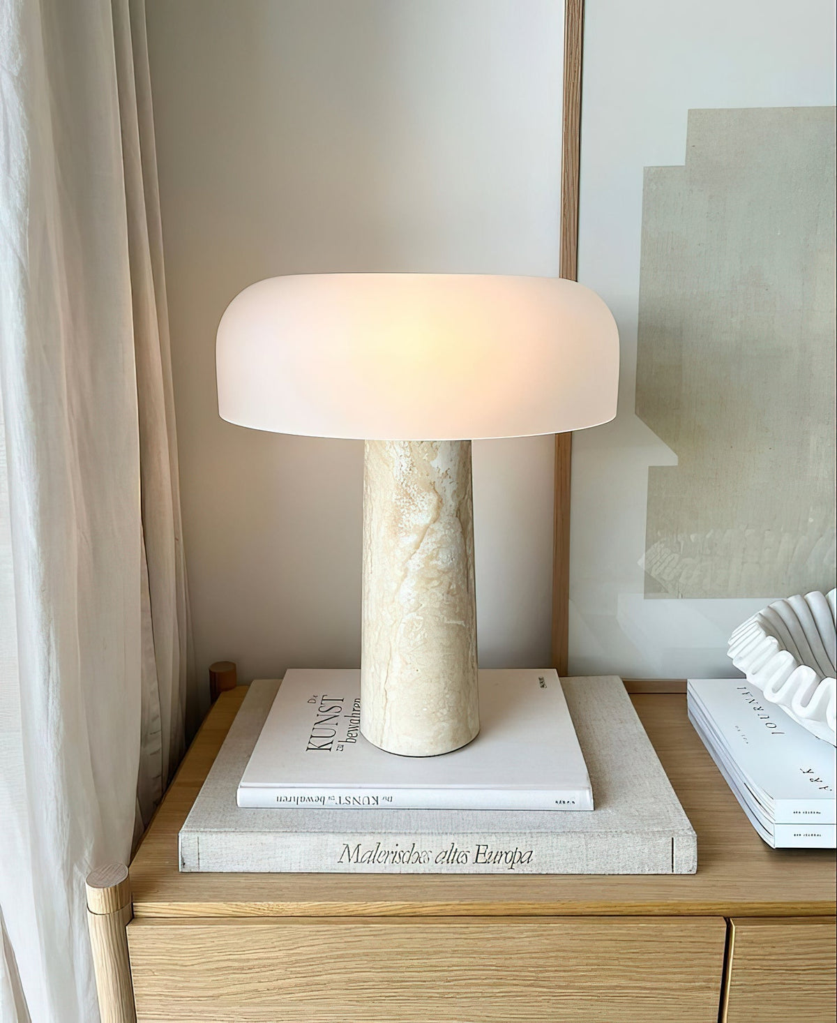 Carla Travertine Table Lamp — AL-ST0248 — product view 1