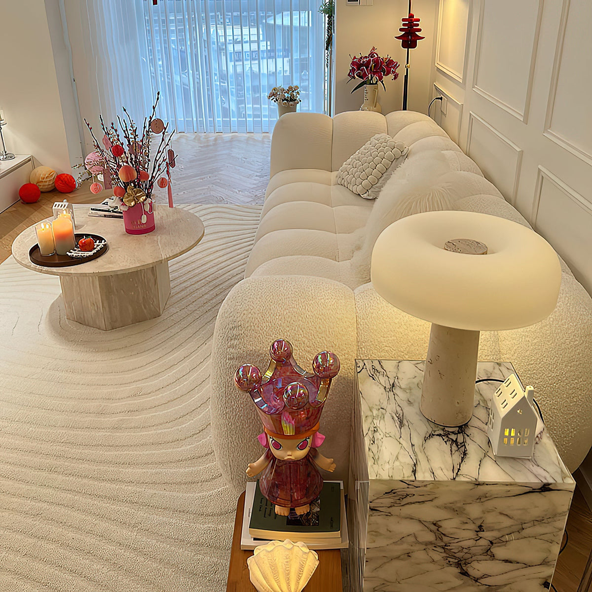 Carla Travertine Table Lamp — AL-ST0248 — product view 3