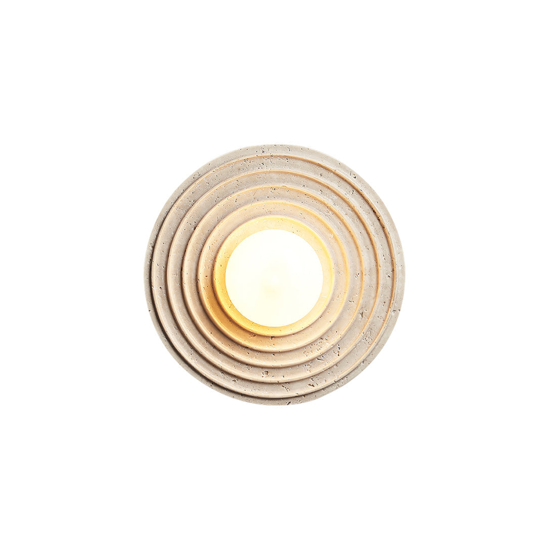 Selenitis Travertine Wall Sconce — AL-ST0253 — product view 3