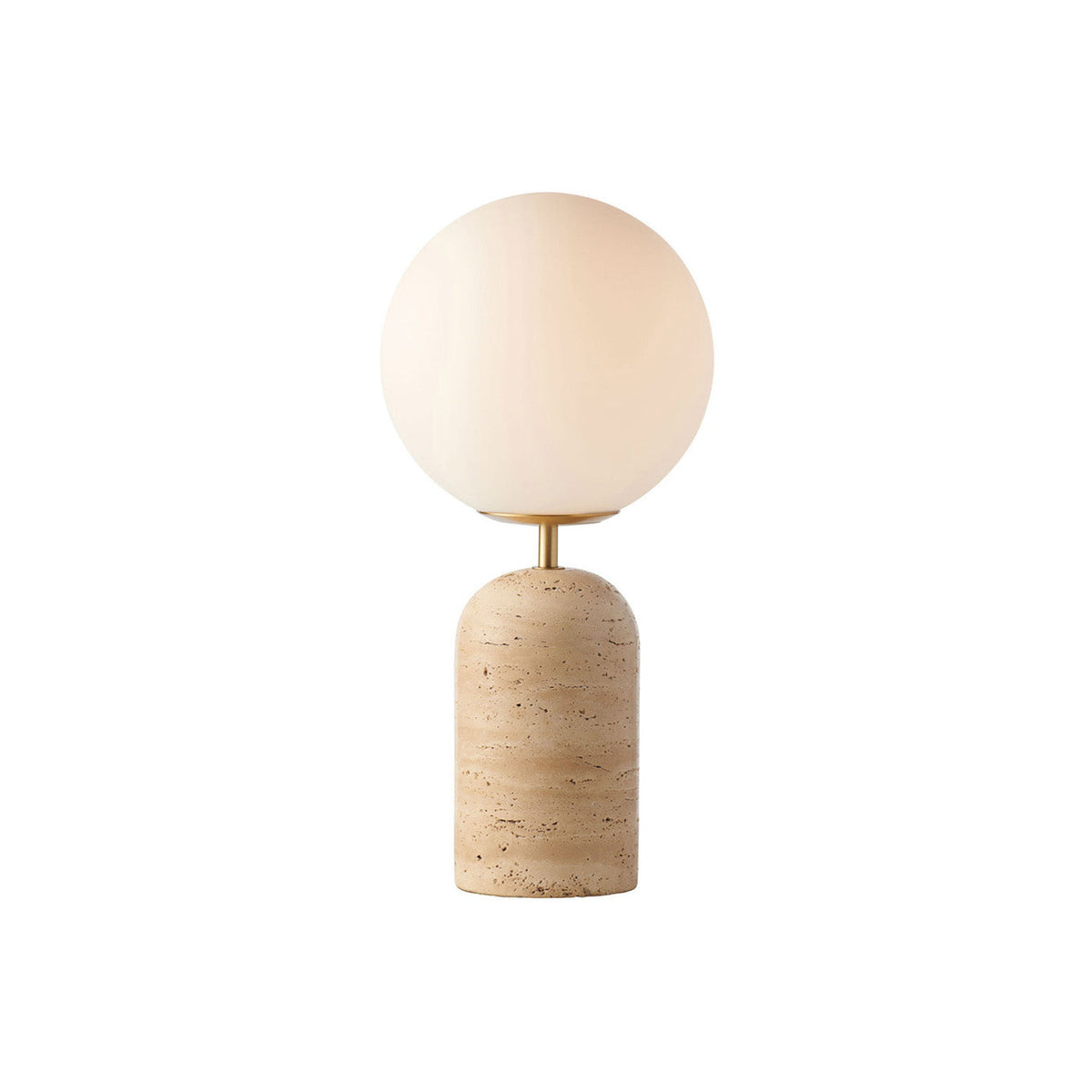 Aseneth Travertine Globe Table Lamp — AL-ST0263 — product view 3