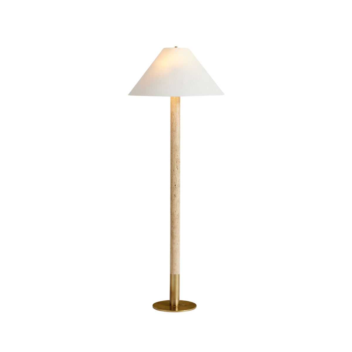 Sterling Japandi Travertine Floor Lamp — AL-ST0272 — product view 4