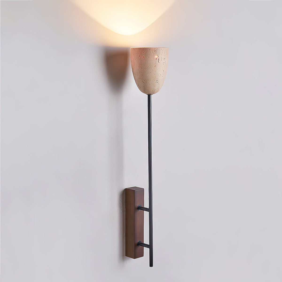 Ausband Travertine Wall Sconce — AL-ST0277 — product view 1
