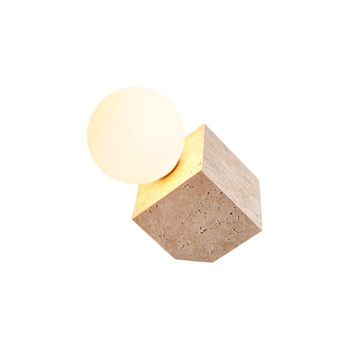 Minimalist Cube Stone Table Lamp — AL-ST0281 — product view 4