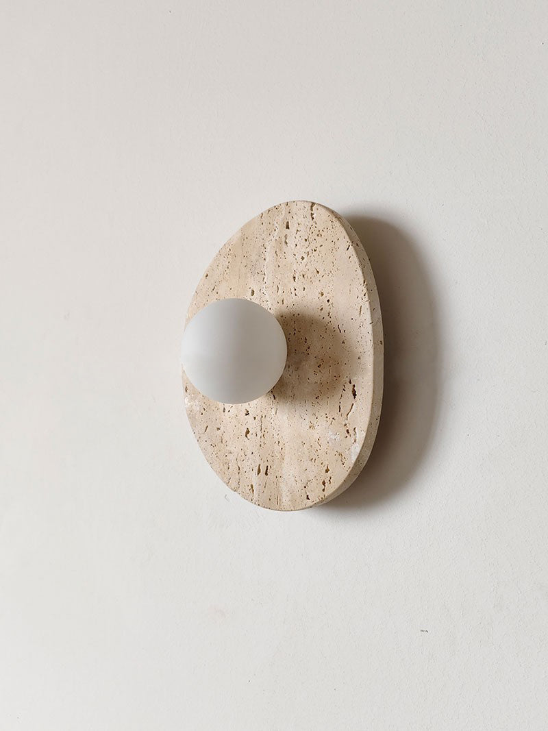 Element Japandi Travertine Wall Sconce — AL-ST0283 — product view 2