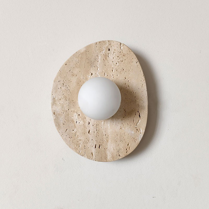 Element Japandi Travertine Wall Sconce — AL-ST0283 — product view 3