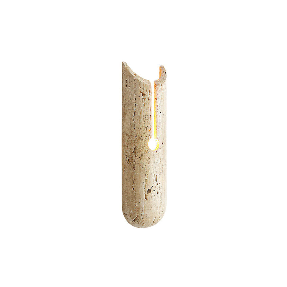 Pille Japandi Travertine Wall Sconce — AL-ST0286 — product view 4