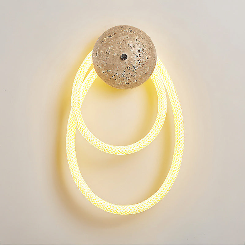 Rigel Travertine LED Wall Sconce — AL-ST0288 — product view 1