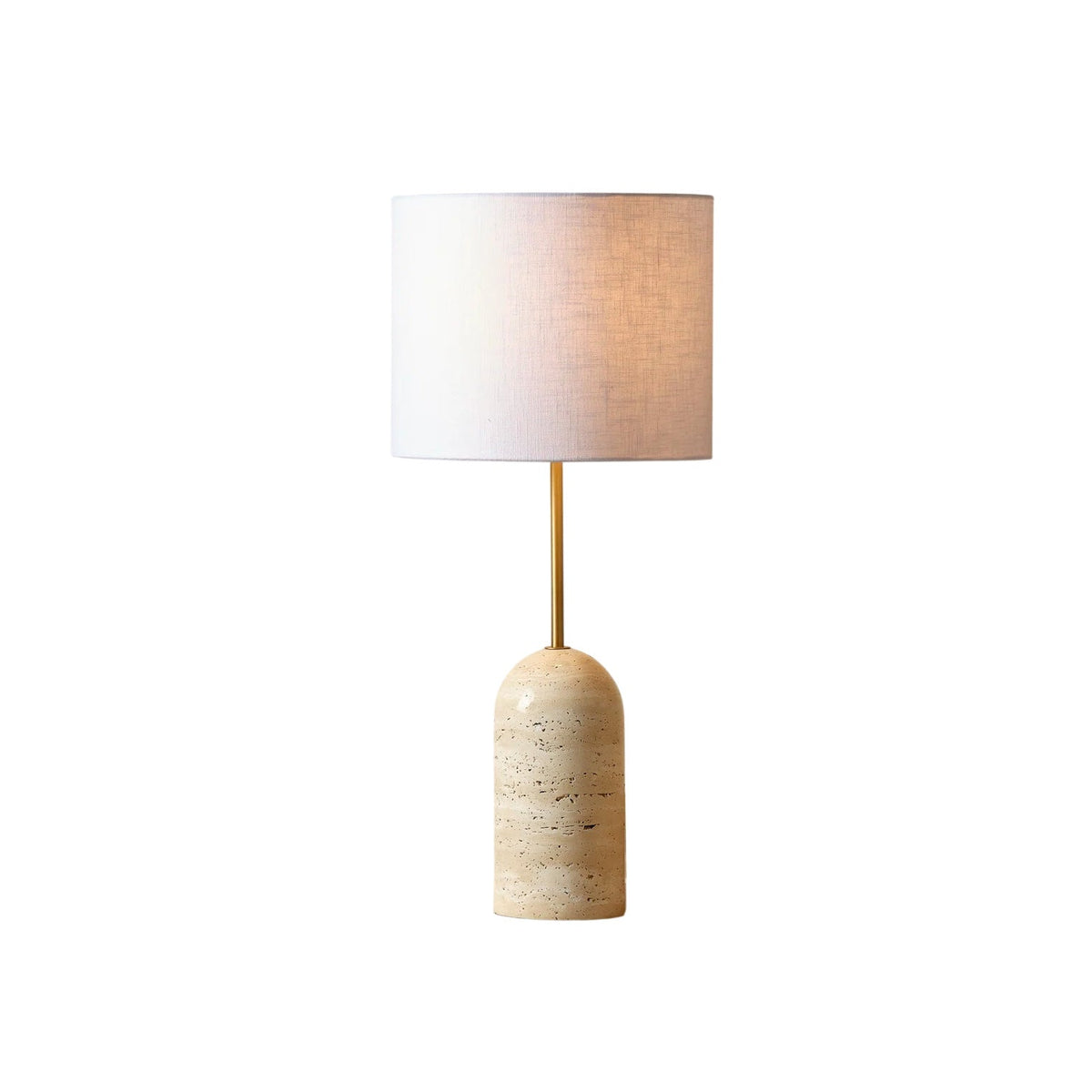 Holt Minimalist Travertine Table Lamp — AL-ST0293 — product view 4