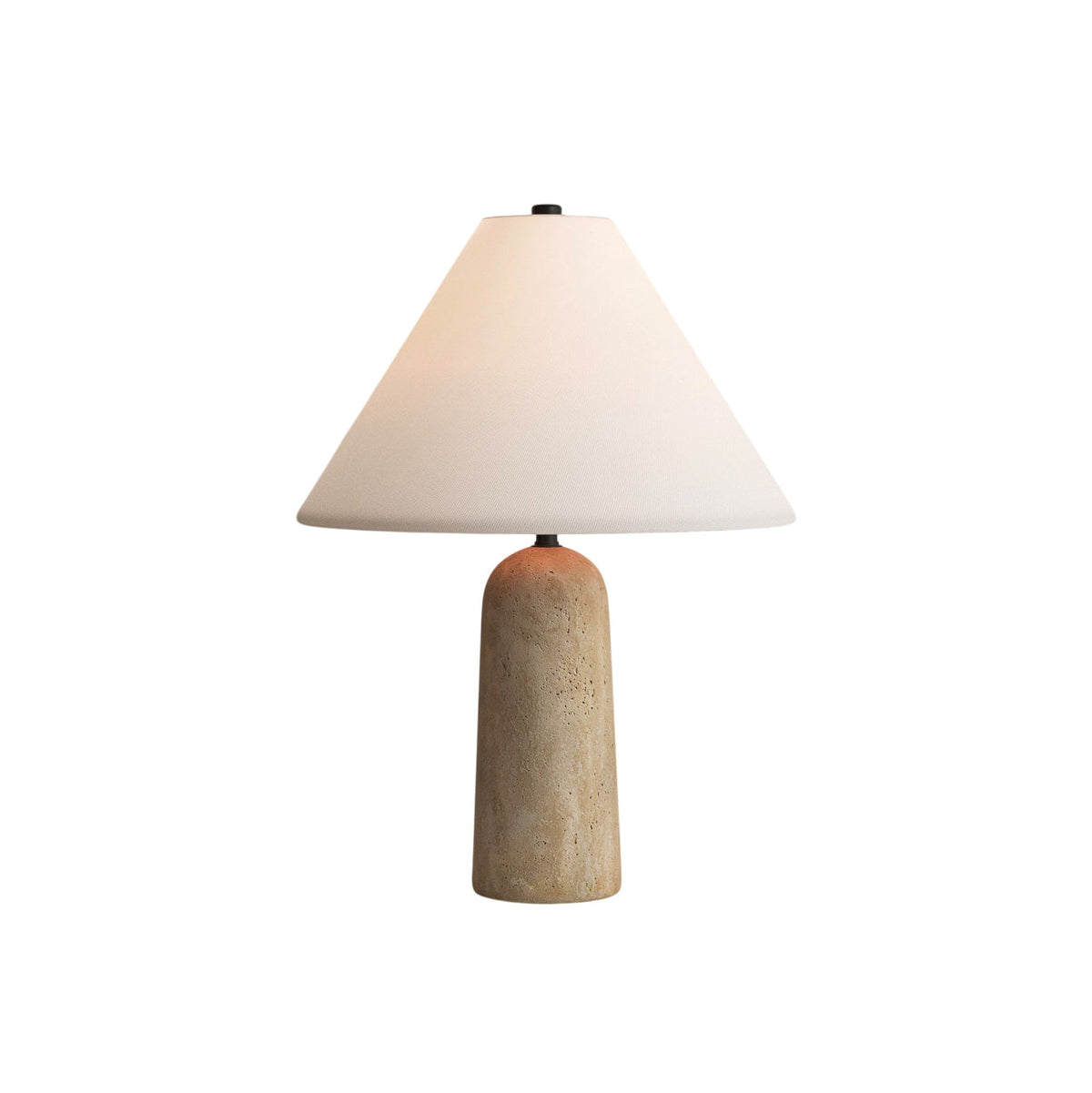 Astere Japandi Travertine Table Lamp — AL-ST0299 — product view 4