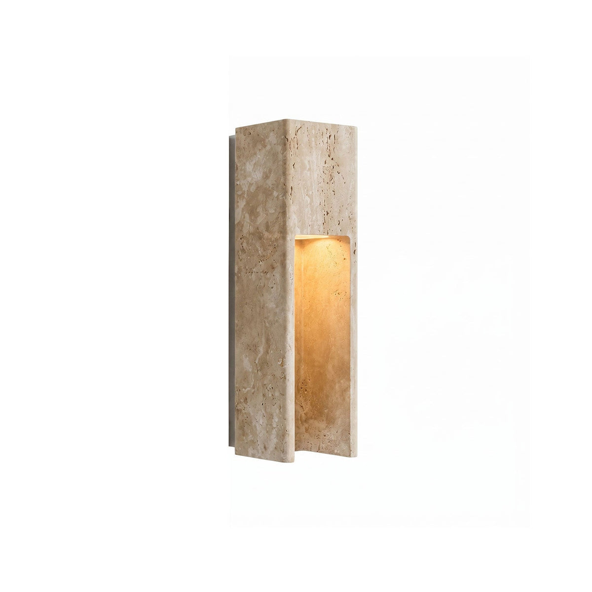 Graziano Japandi Travertine Wall Sconce — AL-ST0303 — product view 3