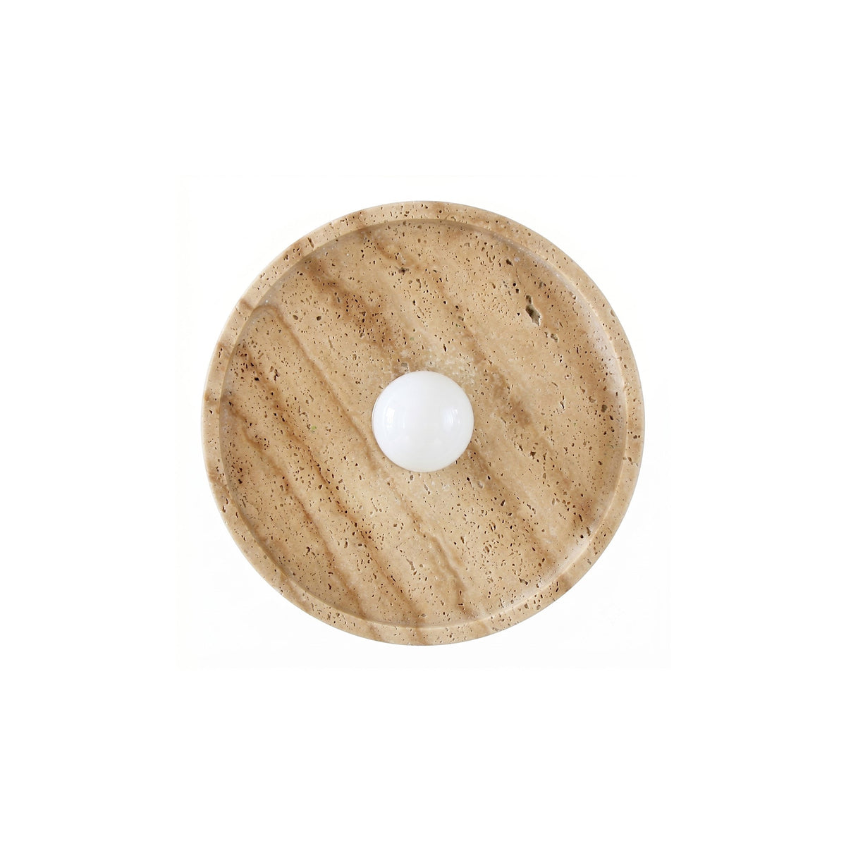Celeste Japandi Travertine Wall Sconce — AL-ST0304 — product view 4