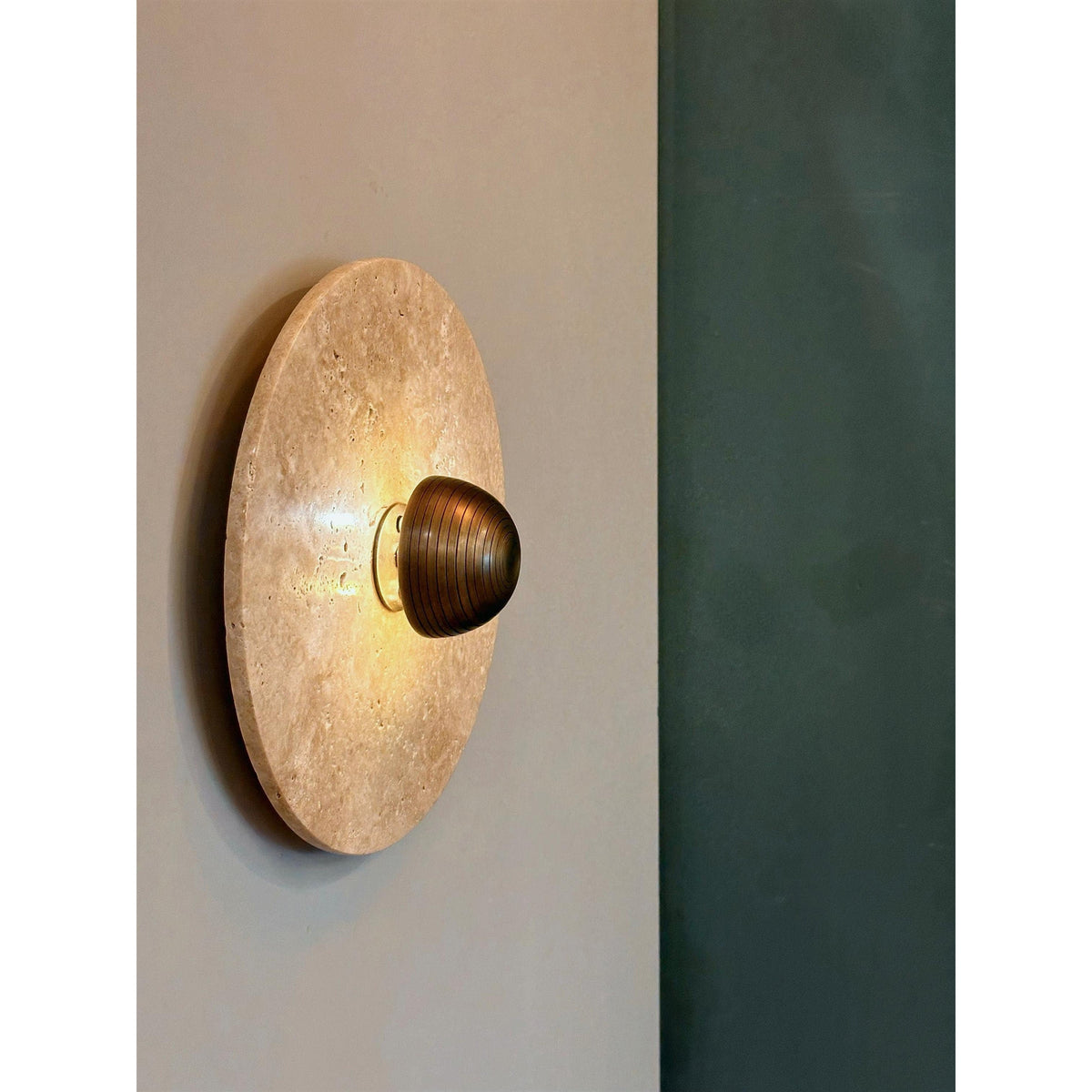 Alese Travertine LED Wall Sconce — AL-ST0310 — product view 1