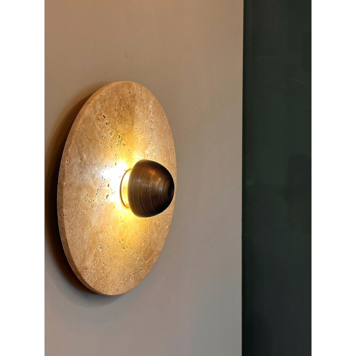 Alese Travertine LED Wall Sconce — AL-ST0310 — product view 2