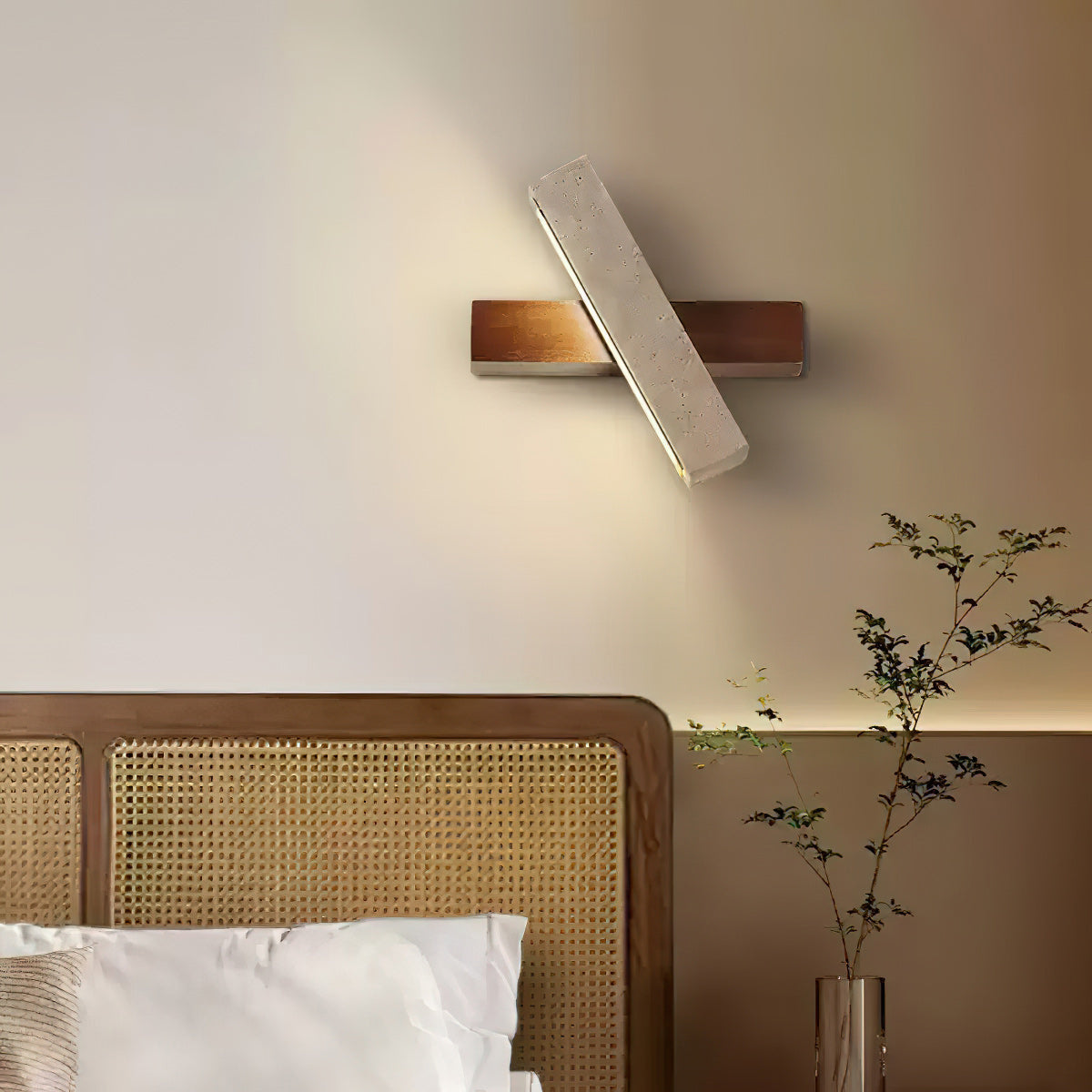 Axis Linear Travertine LED Wall Sconce — AL-ST0322 — product view 2